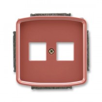 5014A-A02018 R2  Kryt zásuvky komunikační, vřesová červená